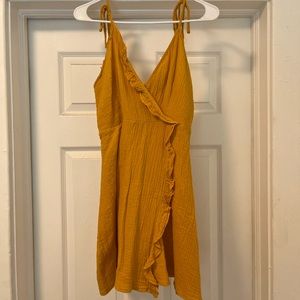 Zaful mustard yellow dress